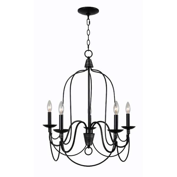 5 light oil rubbed bronze chandelier