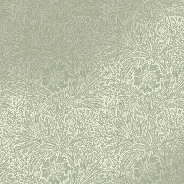 Unbranded Marigold Fibrous Sage Green Wallpaper Sample