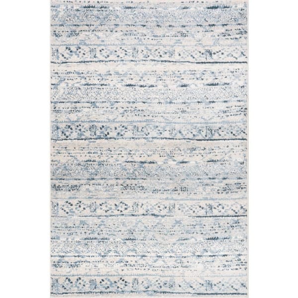 Vintage Moroccan Blue 9 ft. x 12 ft. Indoor Area Rug