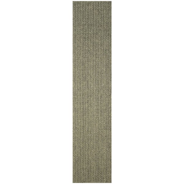 Nourison Tulum Olive 2 ft. x 10 ft. All-Over Design Contemporary Runner Area Rug