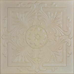 A La Maison Ceilings Diamond Wreath 1.6 ft. x 1.6 ft. Glue Up Foam ...