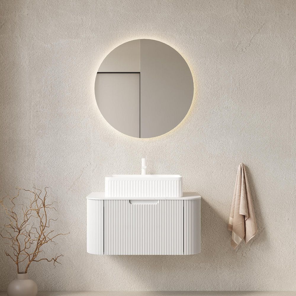 30 in. Floating White Bath Vanity with White Ceramic Top price history on PriceWatchPro