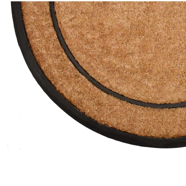 The General Half-Circle Door Mat, 24" x 36", Letter M