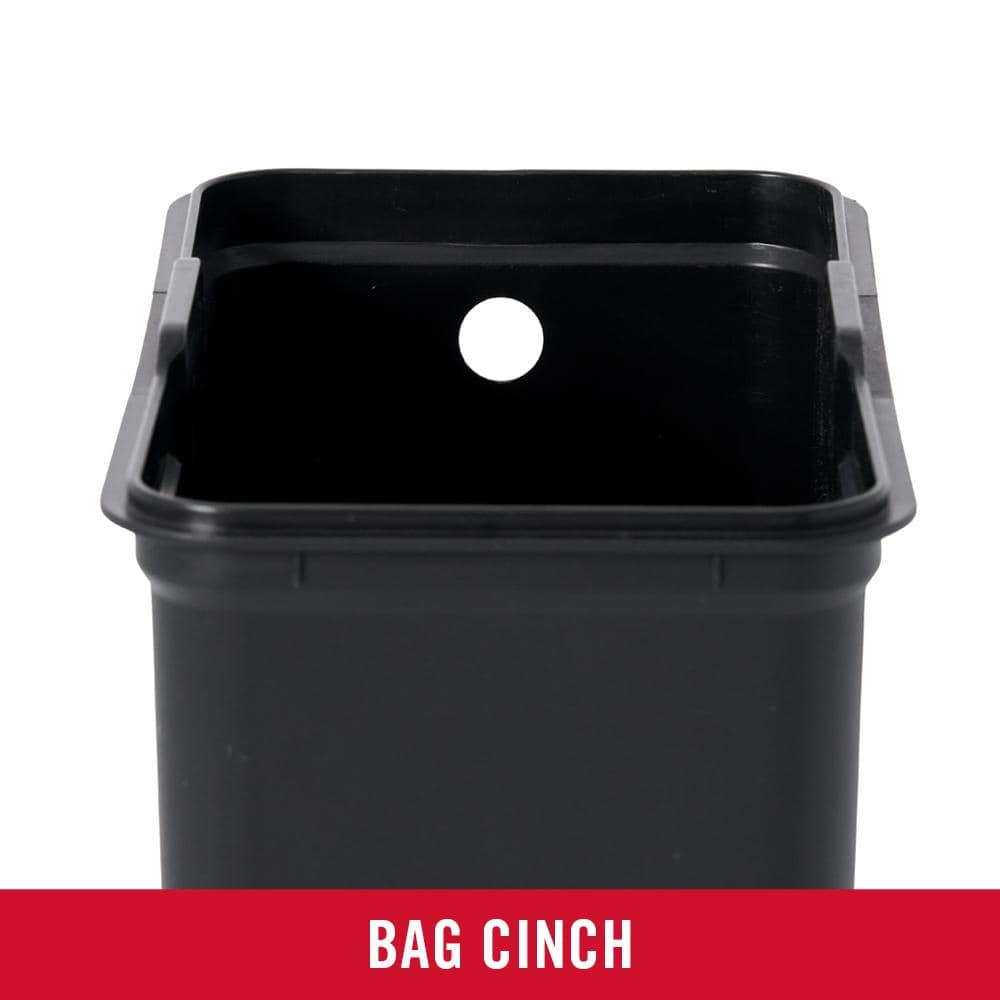 2.6 Gallon Silver Stainless Steel Rectangular Step-On Trash Can