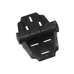 5-3/8 in. (137 mm) x 6-3/4 in. (172 mm) Black Polymer Heavy-Duty Gate Hinge (2-Pack)