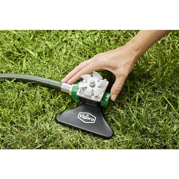 Vigoro 1,225 sq. ft. Metal Square Spray Lawn and Garden Sprinkler