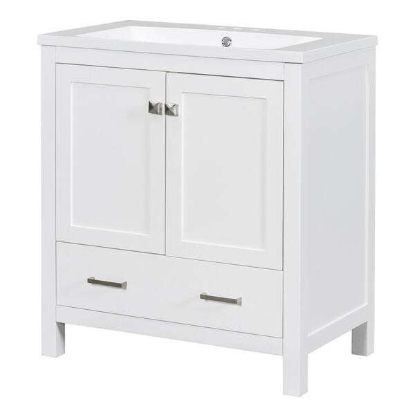 Aoibox 30 in. W White Bathroom Vanity with Single Sink, Combo Cabinet  Undermount Sink, Bathroom Storage Cabinet vanities - Yahoo Shopping