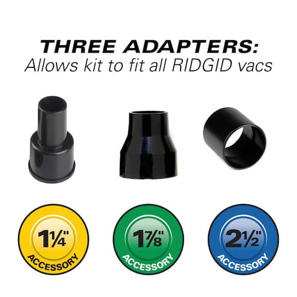 1-7/8 in. x 10 ft. Pro-Grade Vacuum Hose Kit for RIDGID Wet Dry Vacs –  kbiztest
