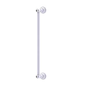 Carolina Crystal Collection 18 in. Refrigerator Pull in Matte White