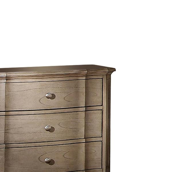 Acme Furniture Chelmsford 3-Drawer Antique Taupe Nightstand 30 in