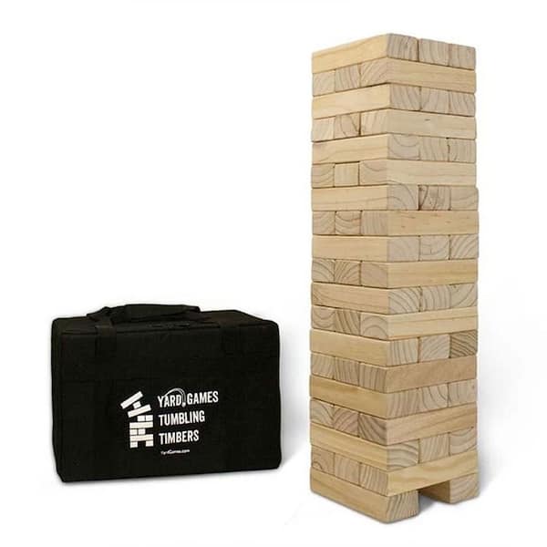 YARD GAMES 29 in. Giant Tumbling Timbers (56-Piece)