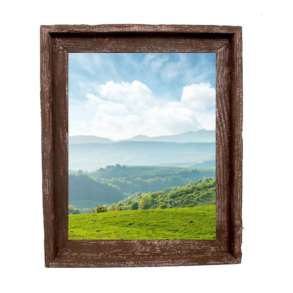 6 Pack: Natural Walnut Stain 11 x 14 Frame with Mat, Home by