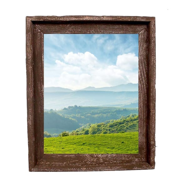 BarnwoodUSA Rustic Farmhouse Signature Series 8.5 in. x 11 in. Espresso Reclaimed Picture Frame