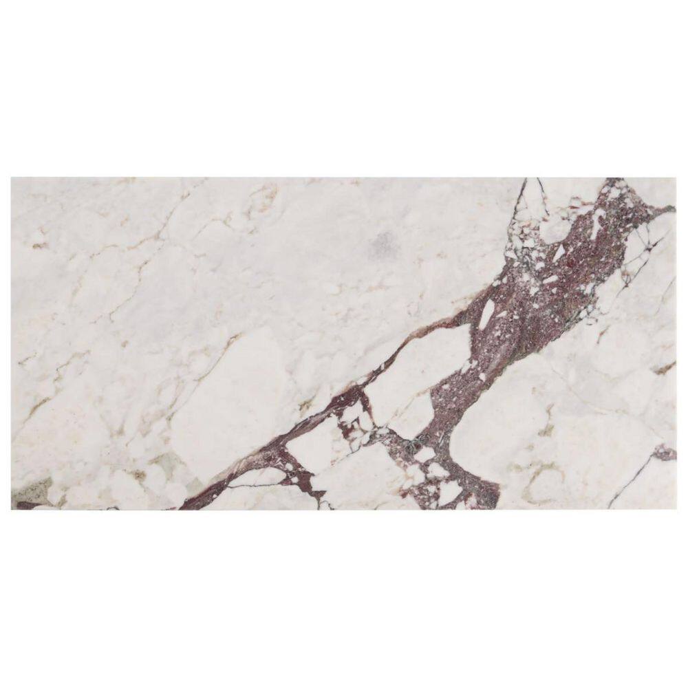 Calacatta Viola 6 in. x 0.37 in. Polished Marble Floor and Wall Tile Sample price history on PriceWatchPro