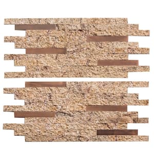 Desert Quartz 12 in. x 13.5 in. Metal and Composite Peel and Stick Tile (1 sq. ft./pack)