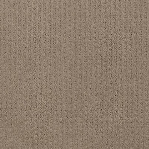 8 in. x 8 in. Texture Carpet Sample - Sequin Sash -Color Cocoa