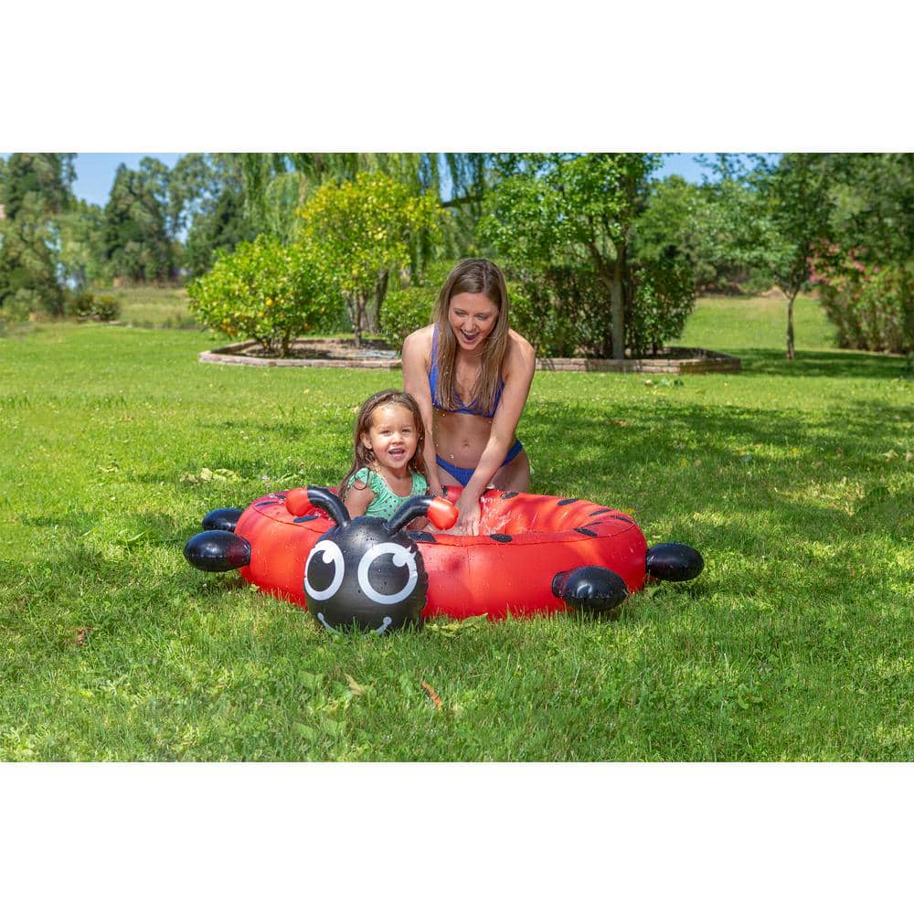 Ladybug Inflatable Round Kiddie Pool with Antennae
