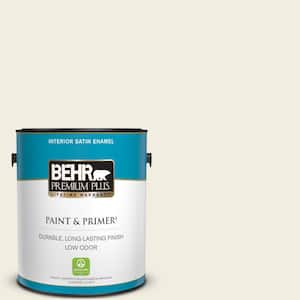 1 gal. Designer Collection #DC-003 Blank Canvas Satin Enamel Low Odor Interior Paint & Primer