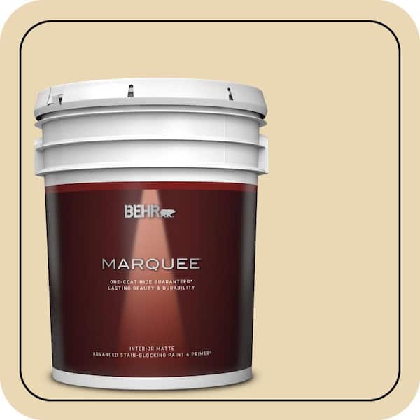 BEHR MARQUEE 5 gal. #330E-3 Sensible Hue Matte Interior Paint & Primer