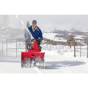 28 in. Hydrostatic Wheel Drive Two-Stage Gas Snow Blower with Electric Start and Joystick Chute Control