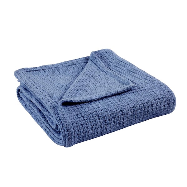 MODERN THREADS Denim 100% Cotton King/california king Thermal Blanket