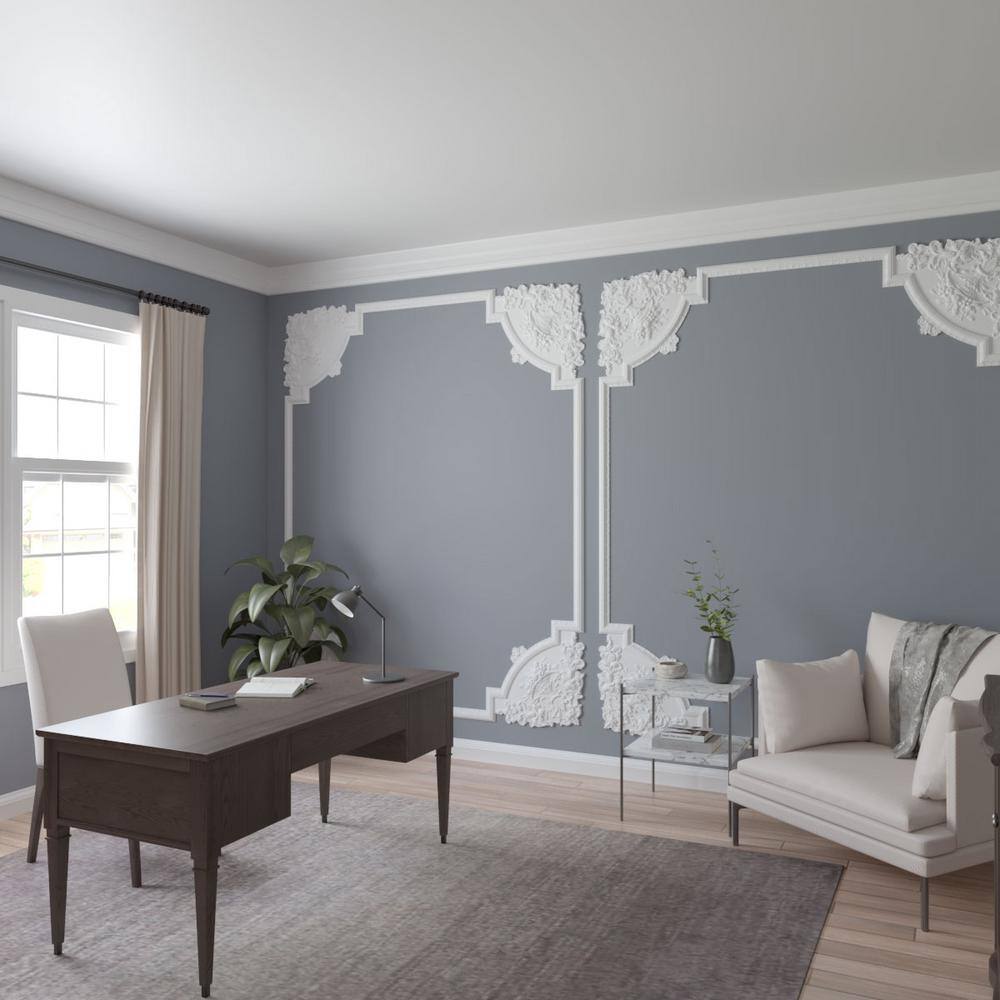 Gray Polyurethane Decorative Panel Moulding