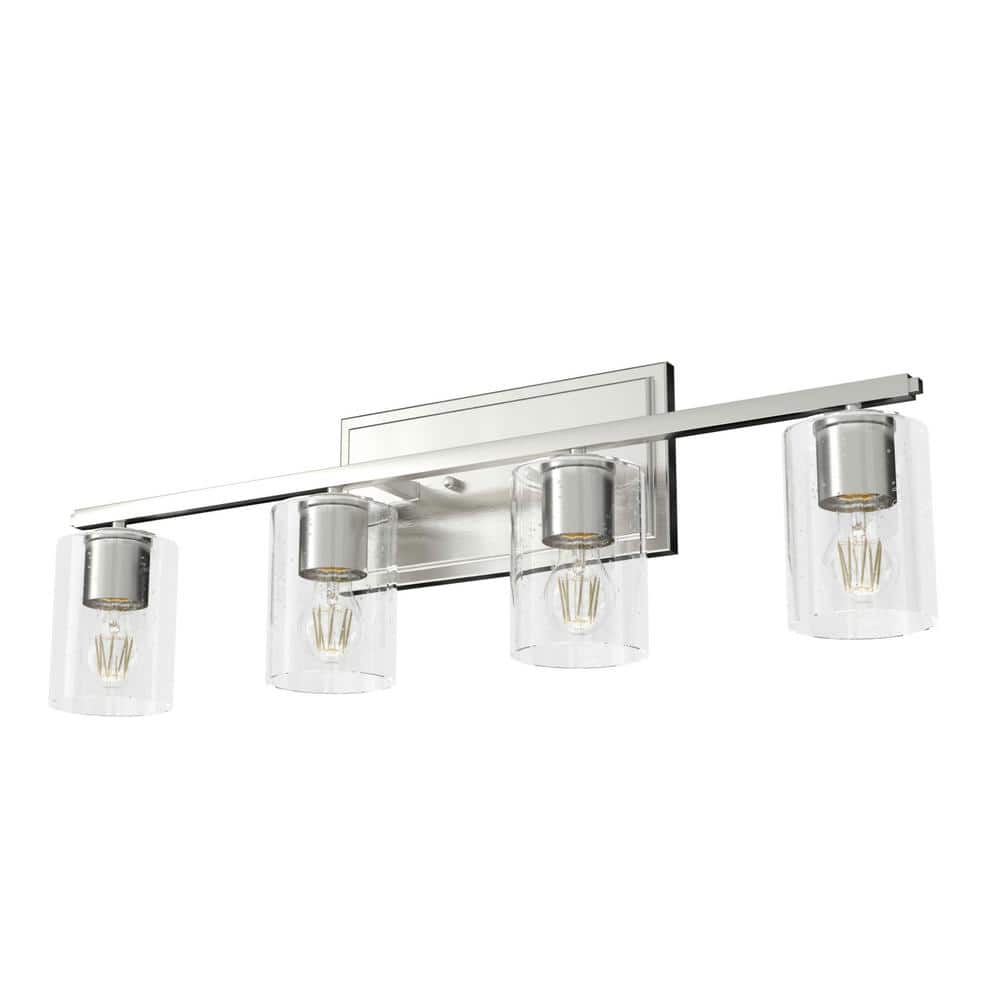 Kerrison 30" Brushed Nickel 4-Light Vanity Fixture