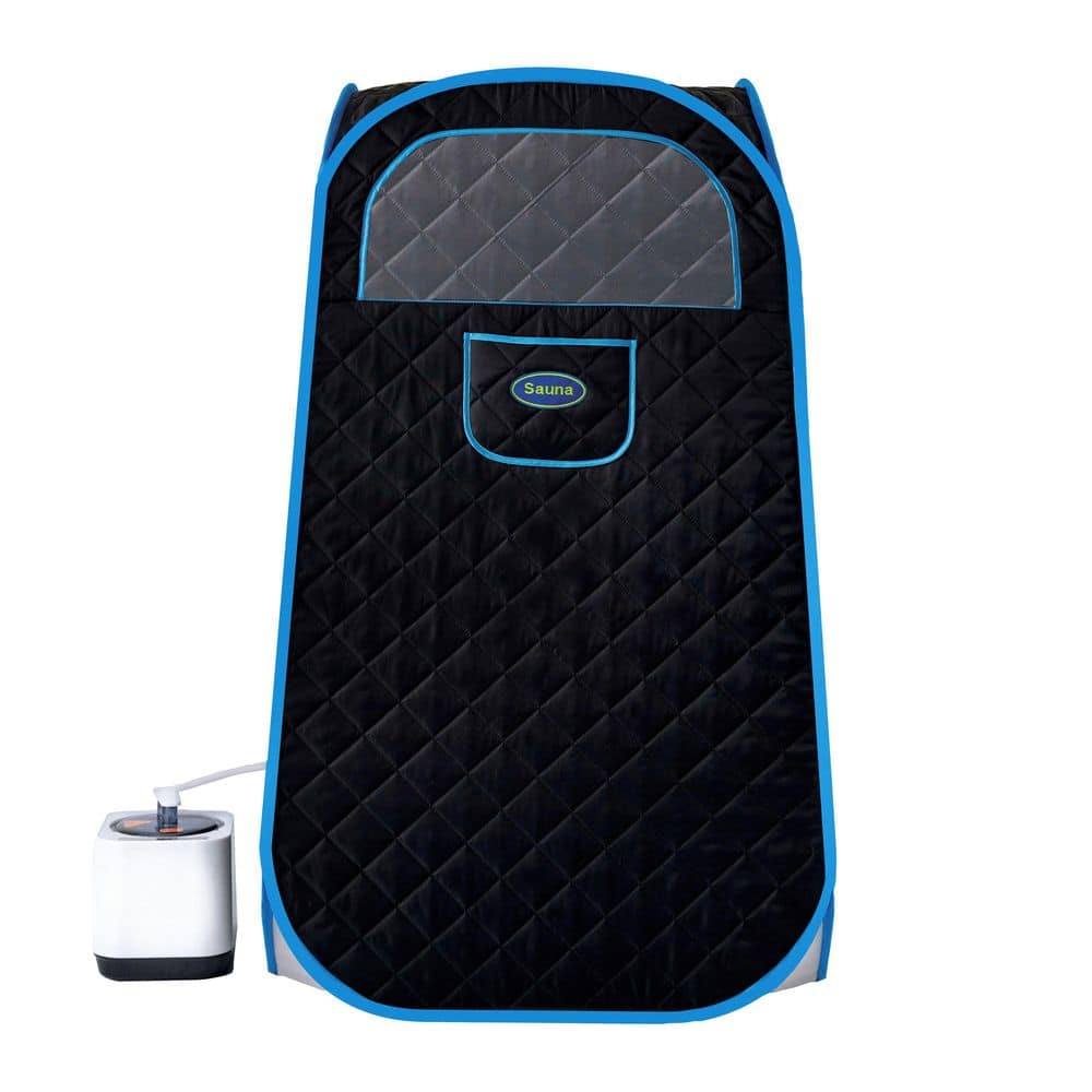 Spygo Moray 1-Person Indoor Full Size Black Portable Steam Sauna Tent with Steam Generator and Foldable Chair JH-W782124151 - The Home Depot Spygo Moray 1-Person Indoor Full Size Black Portable Steam Sauna Tent with Steam Generator and Foldable Chair JH-W782124151 - The Home Depot
