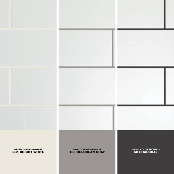 Ceramic Bright White Subway Tile, Subway Tile Without Grout