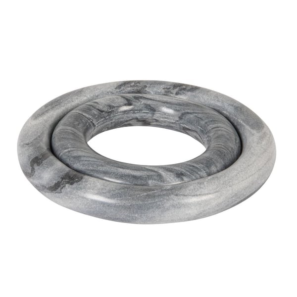 Pietra Gray Marble Trivets, (Set of 2)