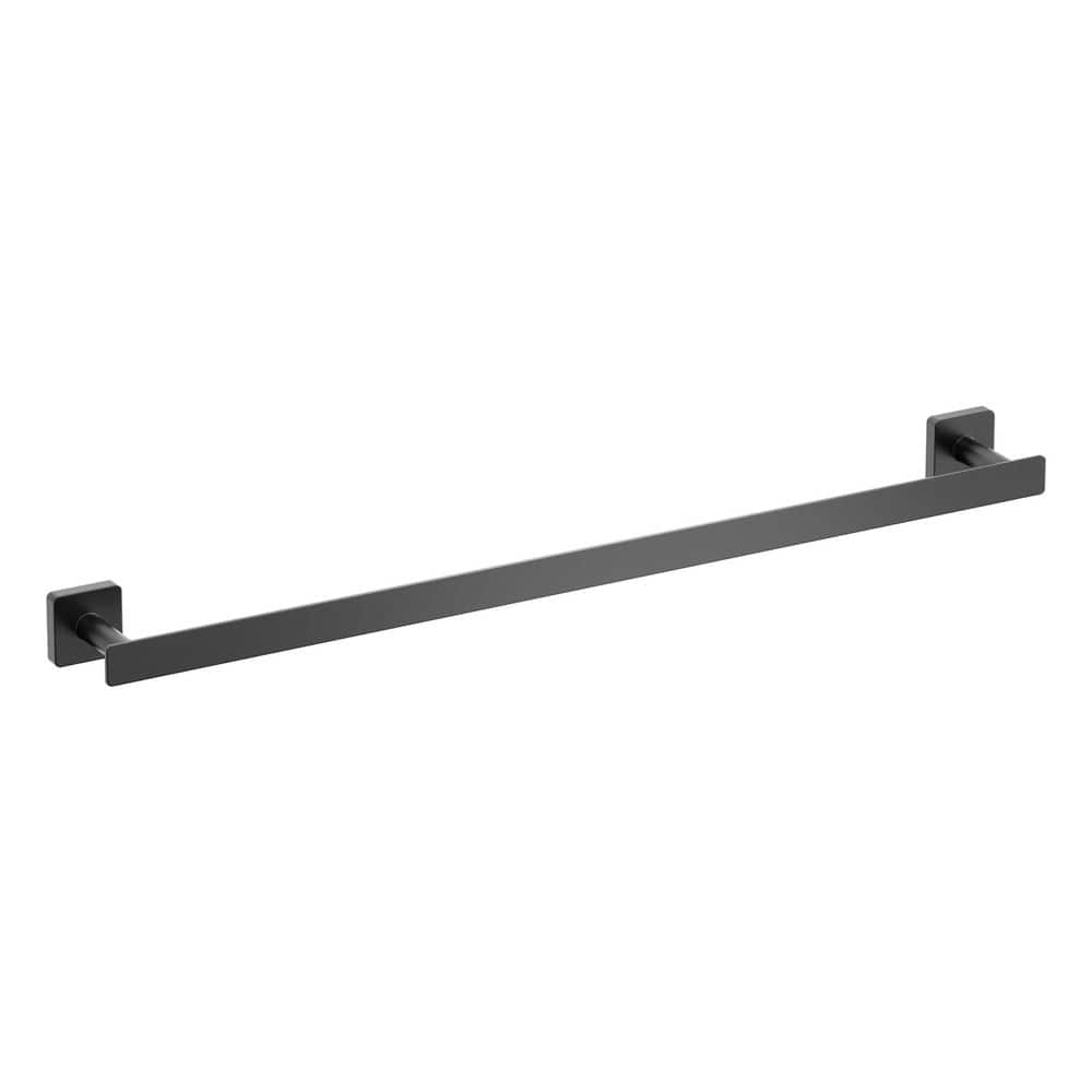 Bathroom Accessories 23.62 in. Wall Mounted Towel Bar in Matte Black price history on PriceWatchPro