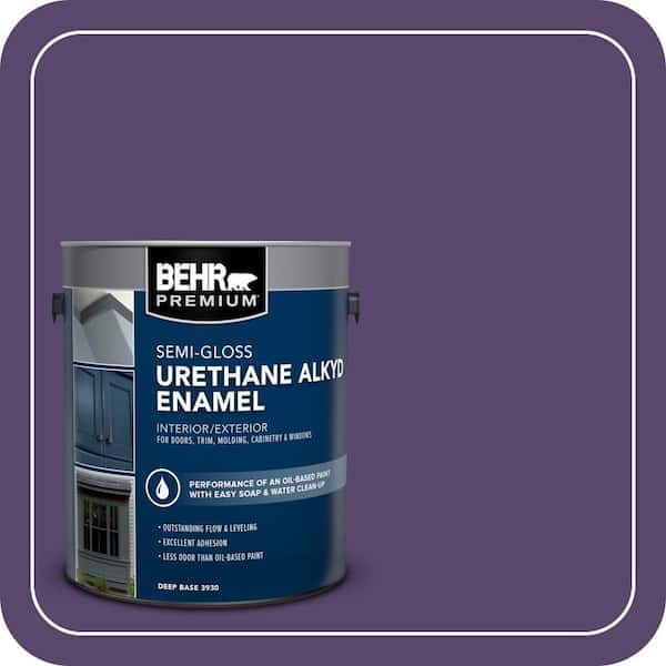 1 gal. #P570-7 Proper Purple Urethane Alkyd Semi-Gloss Enamel Interior/Exterior Paint