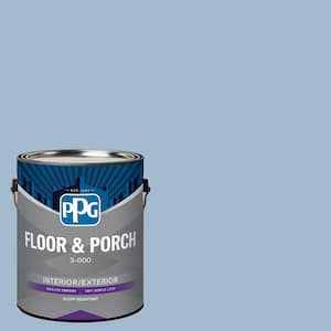 1 gal. PPG1159-3 Heavenly Blue Satin Interior/Exterior Floor and Porch Paint