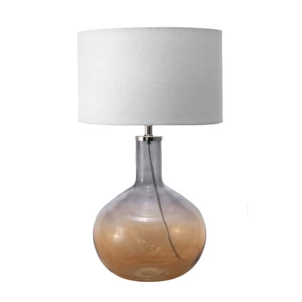 nuLOOM Modesto 21 in. Ombre Blue Contemporary Table Lamp with Shade