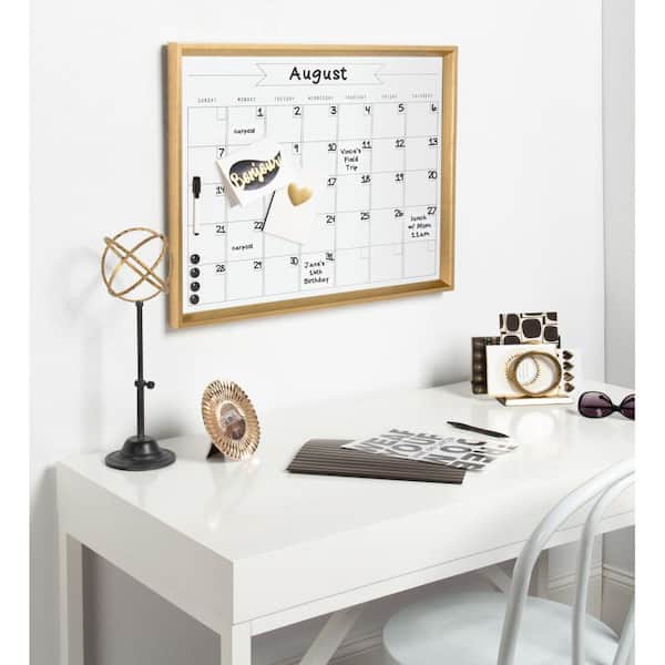 DesignOvation Beatrice Magnetic Chalkboard Monthly Calendar Organization  Board 