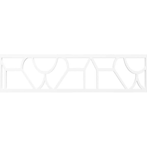 Ekena Millwork Whitechapel Fretwork 0.375 in. D x 47 in. W x 12 in. L PVC Panel Molding