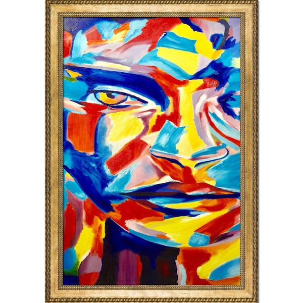 ArtistBe "Acceptance of The Self Reproduction" by Helena Wierzbicki Framed Abstract Oil Painting 40.5 in. x 28.5 in.
