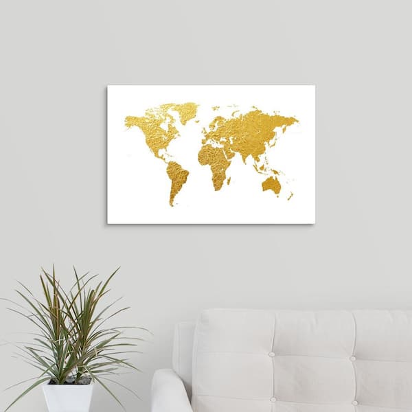world map black white  Print Photo  For Glass Frame Large 36" x 24" not canvas 