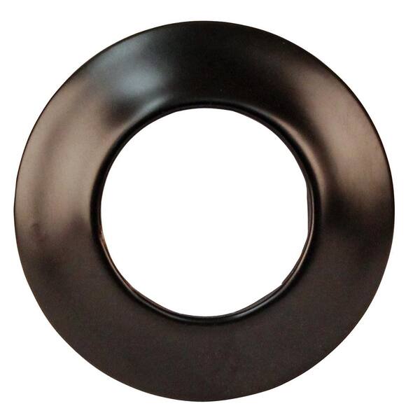 Westbrass Oil Rubbed Bronze P-Trap With High Box Flange - 1-1/2 Inch OD For Sink Drain Installation