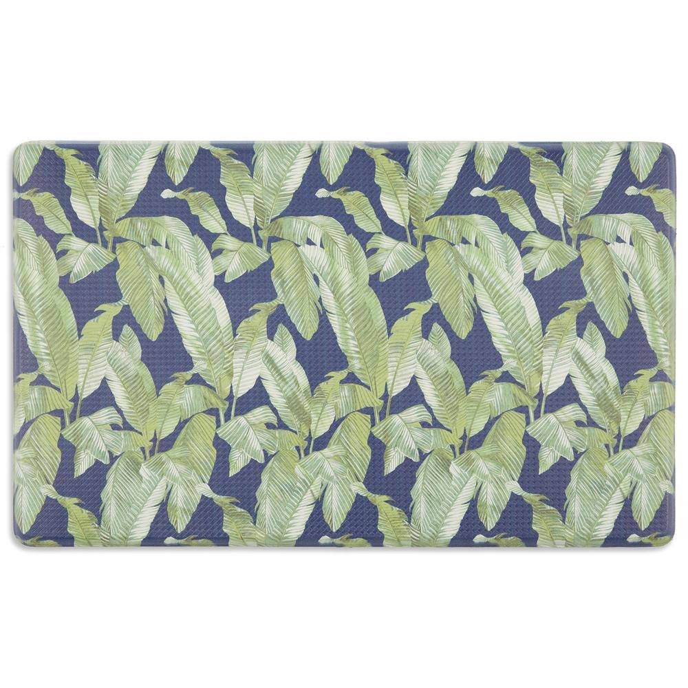 Tommy Bahama Cook n Comfort Green 18 in. x 30 in. Palm Tree Anti