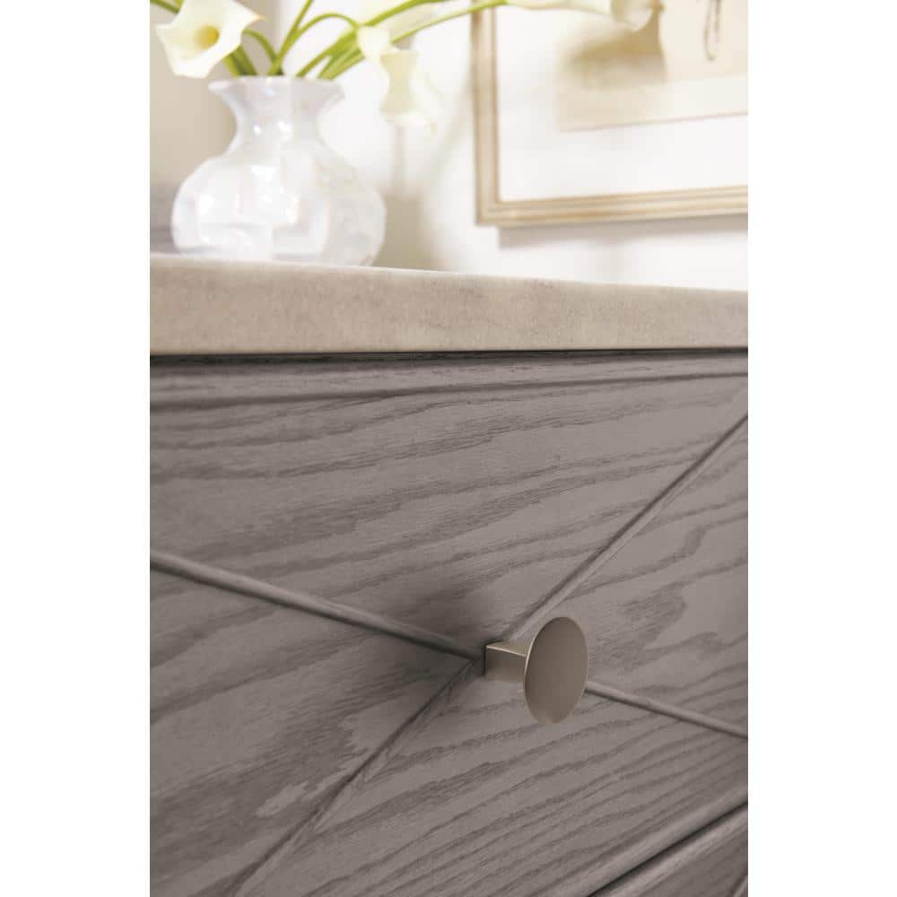 Amerock Satin Nickel Round Cabinet Knob 1-1/4 inch
