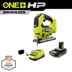 ONE+ HP 18V Brushless Cordless Jigsaw Kit with 2.0 Ah HIGH PERFORMANCE Battery and Charger