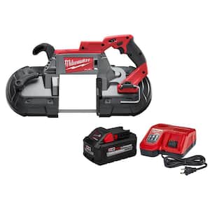 M18 FUEL 18V Lithium-Ion Brushless Cordless Deep Cut Band Saw w/8.0Ah Battery and Charger