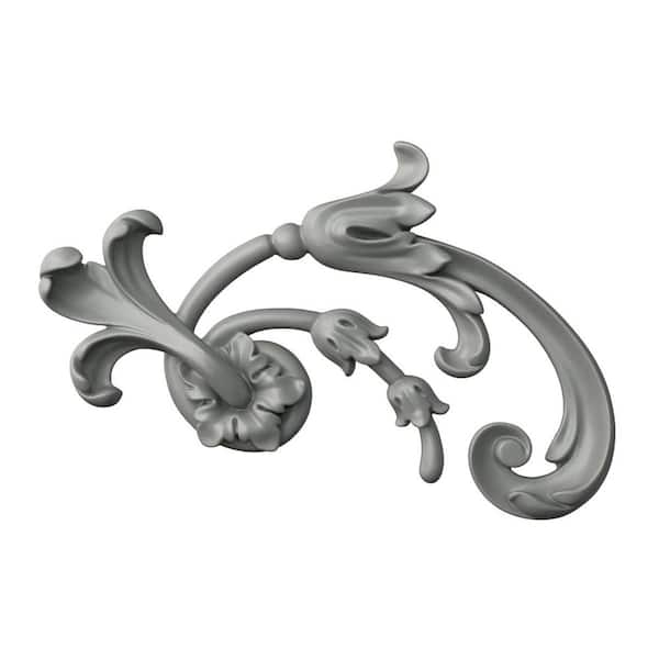 Ekena Millwork 1.00 in. x 6 in. x 9.5 in. Polyurethane Applique and Onlay Moulding