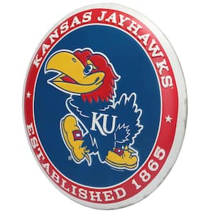 KU Jayhawks Established Embossed Tin Button