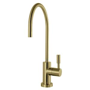 Concord Single-Handle Reverse Osmosis System Filtration Water Air Gap Beverage Faucet in Brushed Brass