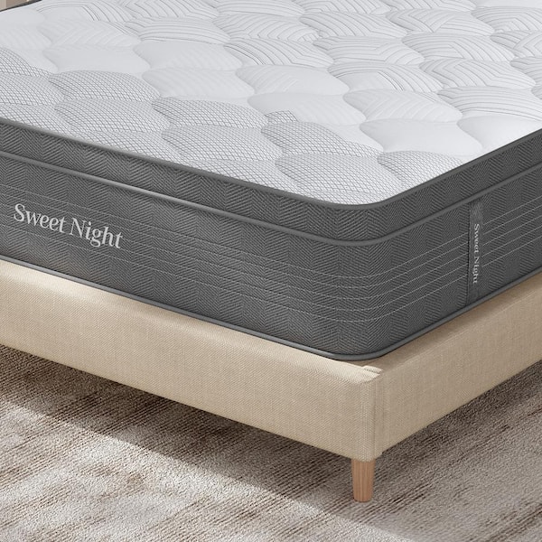 Queen Medium Memory Foam 14" Hybrid Mattress, Pressure Relief & Motion Isolation