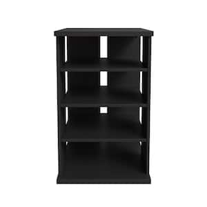 Jasper Black 4-Shelf Audio Tower Bookcase