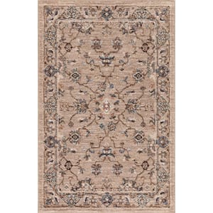 Cashmere Taupe 3 ft. x 4 ft. Traditional Area Rug