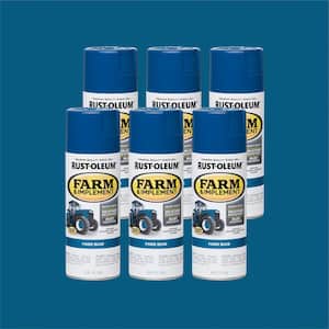 12 oz. Farm & Implement Ford Blue Gloss Enamel Spray Paint (6-Pack)